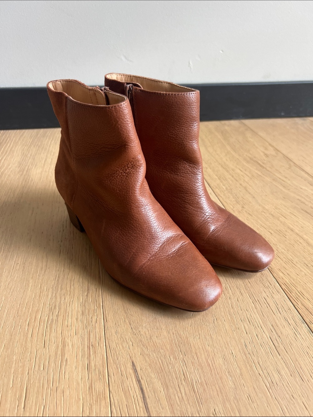 Women's Brown Leather Ankle Boots